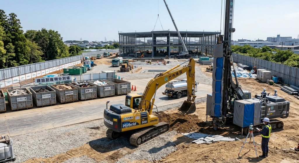 【印西市の建設工事相談】環境負荷を低減する施工技術と竹内建設の取り組み